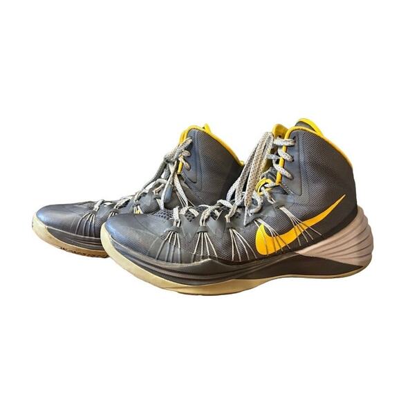 Nike Hyperdunk sneakers Armory Slate 2013 gray and yellow high top basketball - Picture 1 of 7